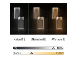 NETTLIFE Plafón-Lámpara de Techo LED Regulable con Control Remoto 40W Metal Lámpara de Cocina de Diseño Moderno para Dormitorio Sala de Estar Blanco