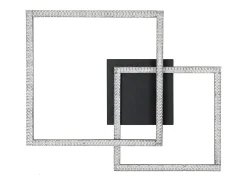 NETTLIFE Lámpara de Techo LED 3000K-6500K, Lámpara de Cocina Regulable de 54W Diseño Cuadrado Moderno con Control Remoto para Dormitorio Cocina Negro Online