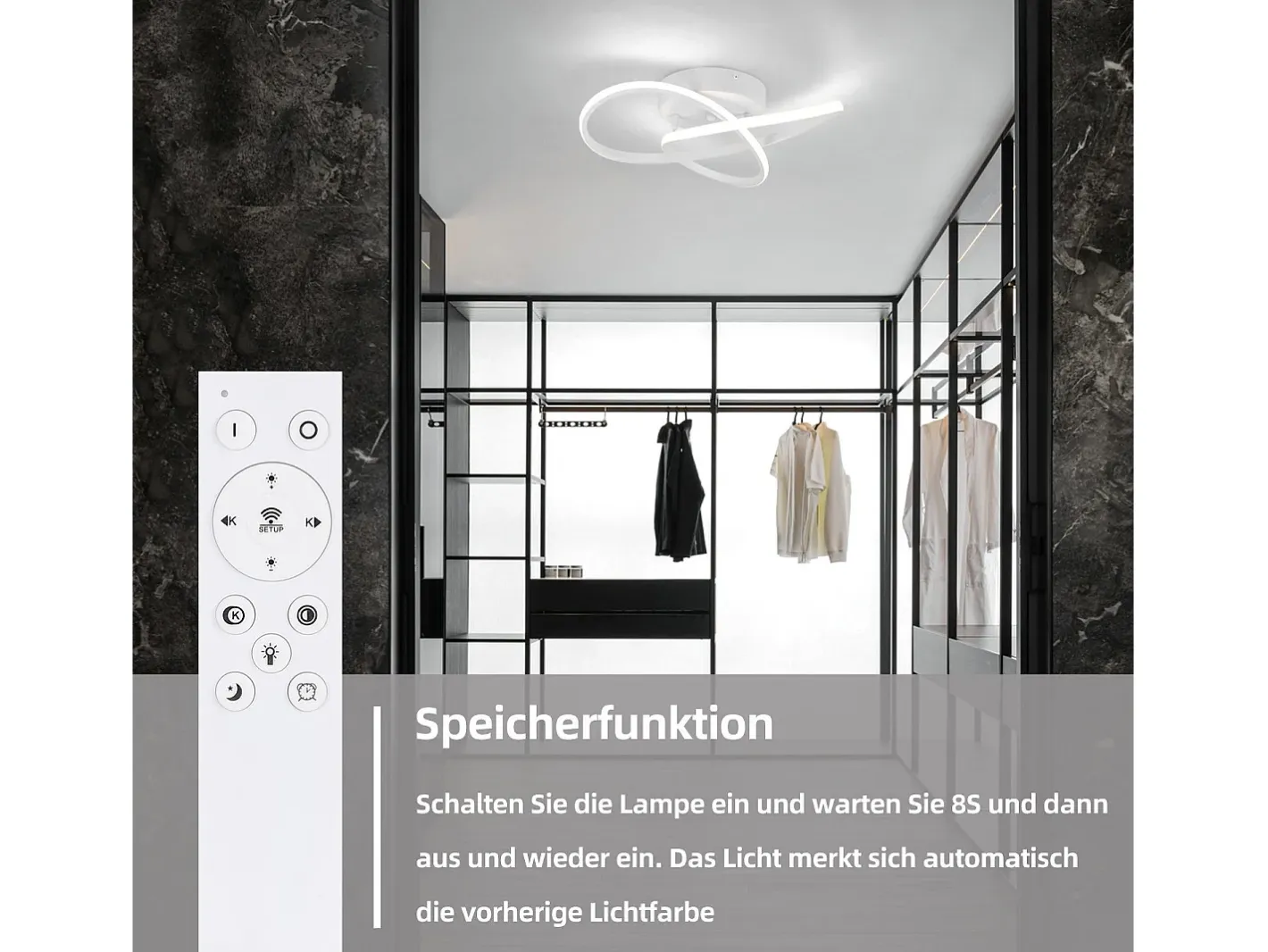 NETTLIFE Plafón-Lámpara de Techo LED Blanca Regulable 40 CM Moderna con Control Remoto Lámpara de Diseño Geométrico 33 W para Dormitorio Estudio Blanco
