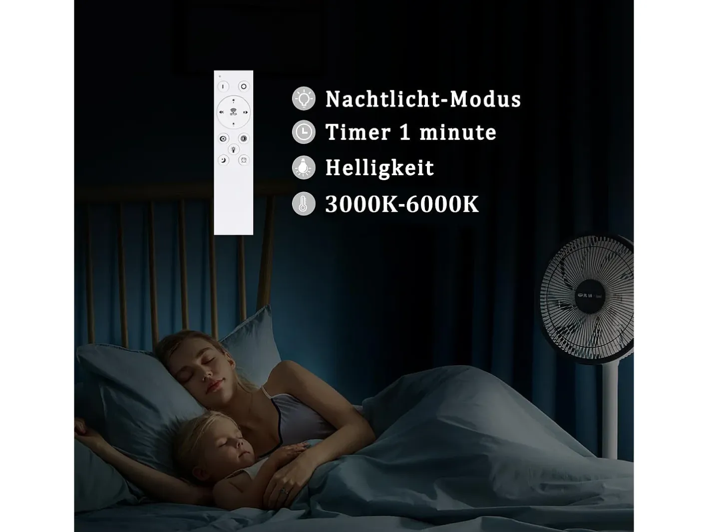 NETTLIFE Lámpara de techo LED 40W Lámparas modernas Sala de estar Dormitorio Regulable con control remoto Lámpara de de diseño blanca para pasillo Blanco