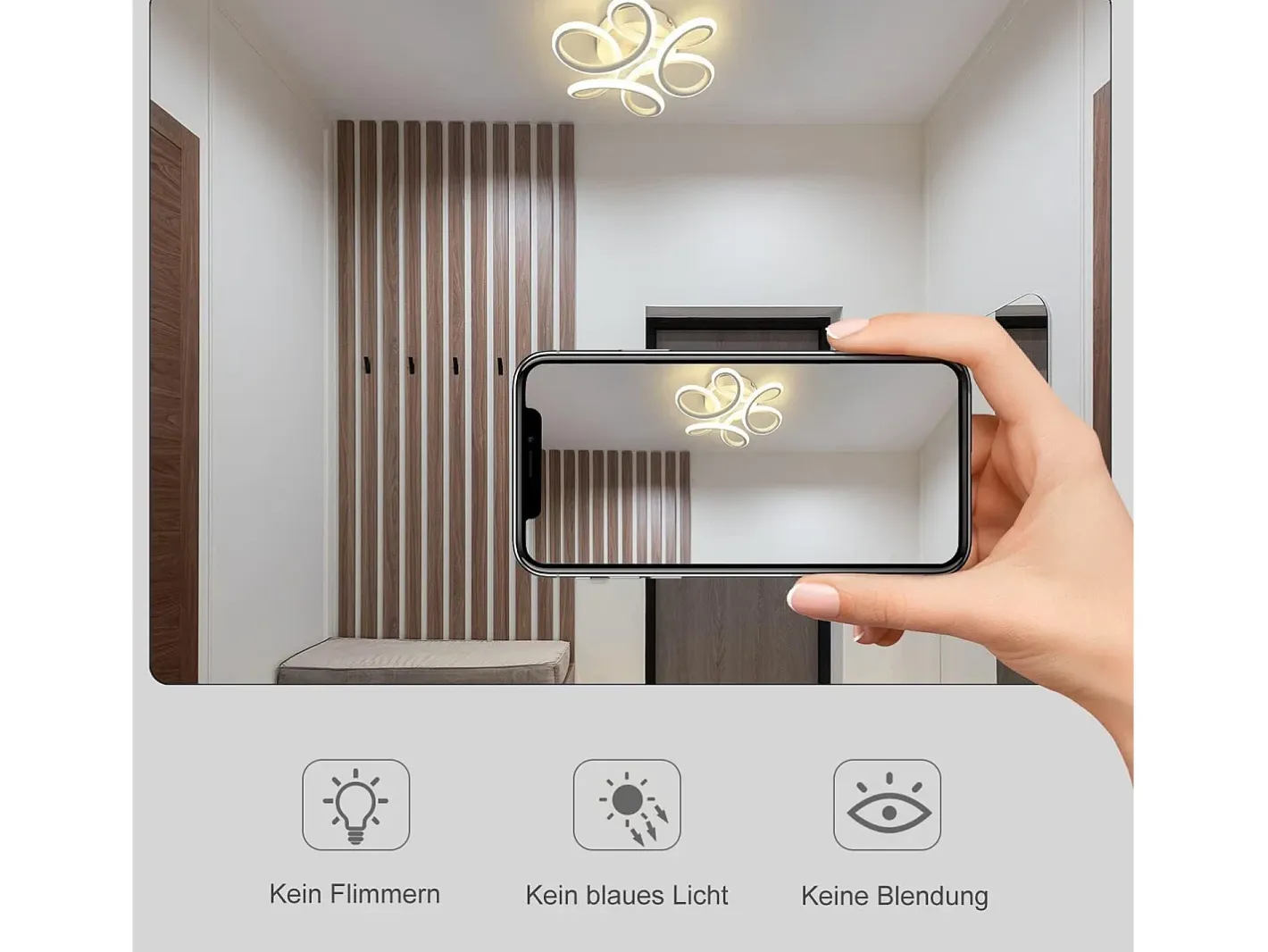 Sale NETTLIFE Lámpara de Techo LED 17W, 3000K 27*12cm Pequeña Lámpara de Moderna Cálido Diseño de Geometría Blanca para Entrada al Estudio Blanco