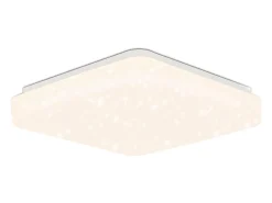 Clearance NETTLIFE Lámpara de techo LED, 21 cm, lámpara de cielo estrellado, 15 W, cuadrada, , neutro, decoración de estrellas para, habitación infantil Blanco