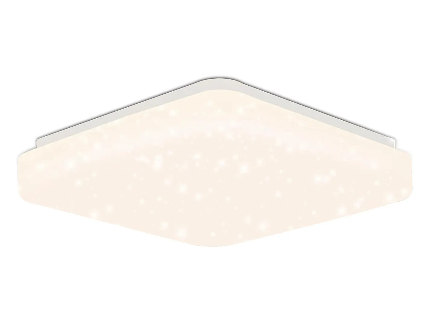 Clearance NETTLIFE Lámpara de techo LED, 21 cm, lámpara de cielo estrellado, 15 W, cuadrada, , neutro, decoración de estrellas para, habitación infantil Blanco