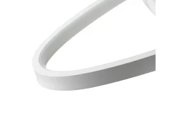 NETTLIFE Lámpara de Techo LED Lámpara Moderna Regulable Lámpara de Dormitorio Blanca con Control Remoto 75W Diseño de Interiores para Estudio Blanco Clearance