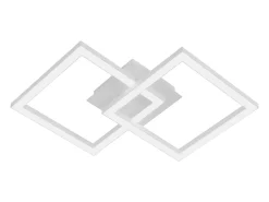 NETTLIFE Lámpara de Techo LED Geométrica de 24W, Iluminación de Techo para Salón y Dormitorio Blanco Hot