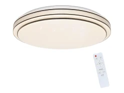 New NETTLIFE Lámpara de Techo LED Moderna Redonda 27 cm Cielo Estrellado Regulable con Control Remoto Lámpara de Dormitorio de 23 W para Sala de Estar Negro