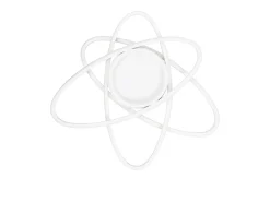 NETTLIFE Plafón-Lámpara de Techo LED de Diseño Moderno con Control Remoto 77W Regulable Lámpara de para Sala de Estar para Dormitorio Pasillo Oficina Blanco