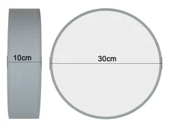 Sale NETTLIFE Lámpara de Techo Redonda 1 Bombilla E27 30CM Lámpara Gris Moderna para Dormitorio con Pantalla de Tela Lámpara de para Sala de Estar Verde