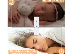 NETTLIFE Plafón-Lámpara de Techo LED Negra Regulable 50W Lámpara de Salón de Diseño Moderno con Control Remoto de Metal para Comedor Cocina Dormitorio Negro