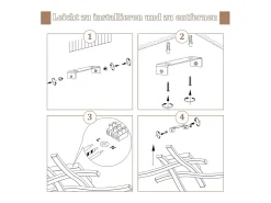 NETTLIFE Plafón-, lámpara de techo LED negra de 24W, 3000K, luz blanca cálida, diseño moderno. Negro