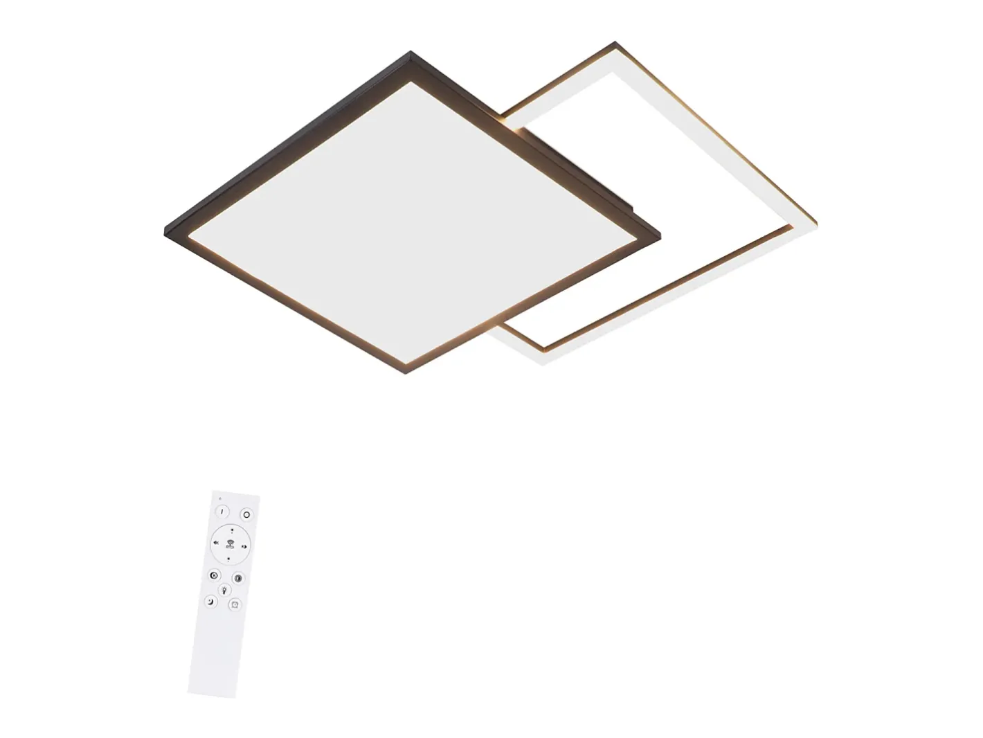 Sale NETTLIFE Lámpara de Techo LED 46W Sala de Estar Lámpara de Moderna Regulable Negra con Diseño de Cielo Estrellado para Dormitorio Estudio Hotel Negro