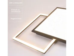 Sale NETTLIFE Lámpara de Techo LED 46W Sala de Estar Lámpara de Moderna Regulable Negra con Diseño de Cielo Estrellado para Dormitorio Estudio Hotel Negro