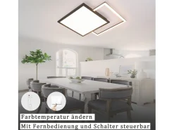 Sale NETTLIFE Lámpara de Techo LED 46W Sala de Estar Lámpara de Moderna Regulable Negra con Diseño de Cielo Estrellado para Dormitorio Estudio Hotel Negro