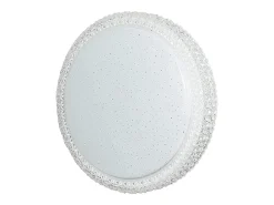 NETTLIFE Lámpara de Techo LED con Control Remoto Regulable 18W, Diámetro 30cm, Cielo Estrellado de Cristal Moderno, Adecuada para Dormitorio, Blanco Best