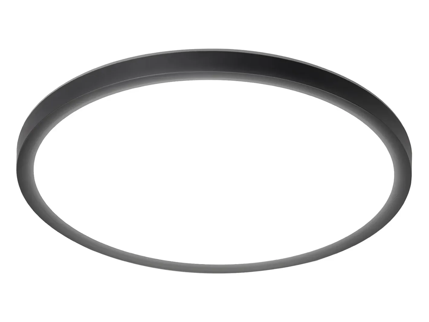 NETTLIFE Plafón-Lámpara LED de techo plana para dormitorio, color , 18 cm, 15 W, no regulable, blanco cálido 3000 K Negro
