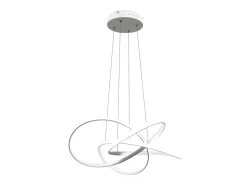 NETTLIFE Lámpara LED para salón, lámparas colgantes, mesa de comedor, blanca, 62W, regulable con mando a distancia Blanco Discount