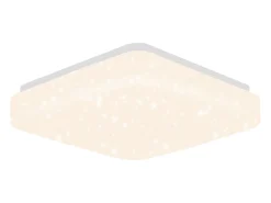 New NETTLIFE Lámpara techo LED 15W, Dormitorio cielo estrellado 21cm, Blanca cálida, Estrella cuadrada, Decoración cocina, Niños, Oficina Blanco