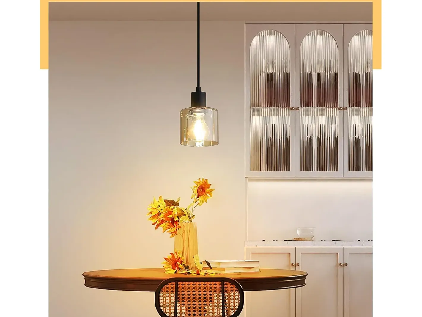 Clearance NETTLIFE Mesa de comedor suspendida, lámpara colgante vintage, colgante E27, colgante negro, 1 bombilla retro industrial. Dorado
