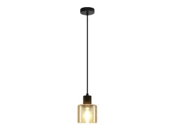 Clearance NETTLIFE Mesa de comedor suspendida, lámpara colgante vintage, colgante E27, colgante negro, 1 bombilla retro industrial. Dorado