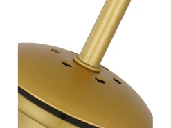 NETTLIFE Mesa suspendida para comedor de vidrio - 1 lámpara vintage E27 con una llama, lámpara de techo negra. Transparente Outlet