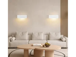 New NETTLIFE Modern G9 Aplique de pared interior de yeso para pasillo Escaleras arriba y abajo Blanco