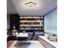 New NETTLIFE Plafón LED: Lámpara de Salón 30 cm, Lámpara de Cocina Regulable 23 W, Lámpara Moderna con Mando a Distancia para Dormitorio Blanco
