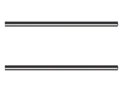 NETTLIFE Aplique Para Pared-Set de 2 apliques de pared para interior 100CM aplique de pared moderno pasillo 32W Negro