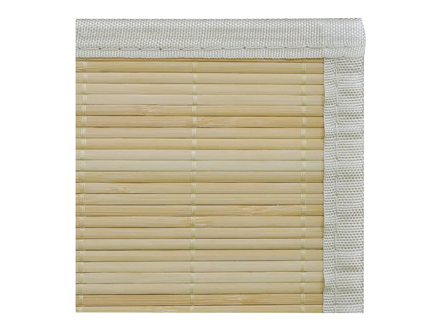 Garden Furniture Alfombra De Salón-Noisiel Alfombra rectangular de bambú natural 120 x 180 cm Beige