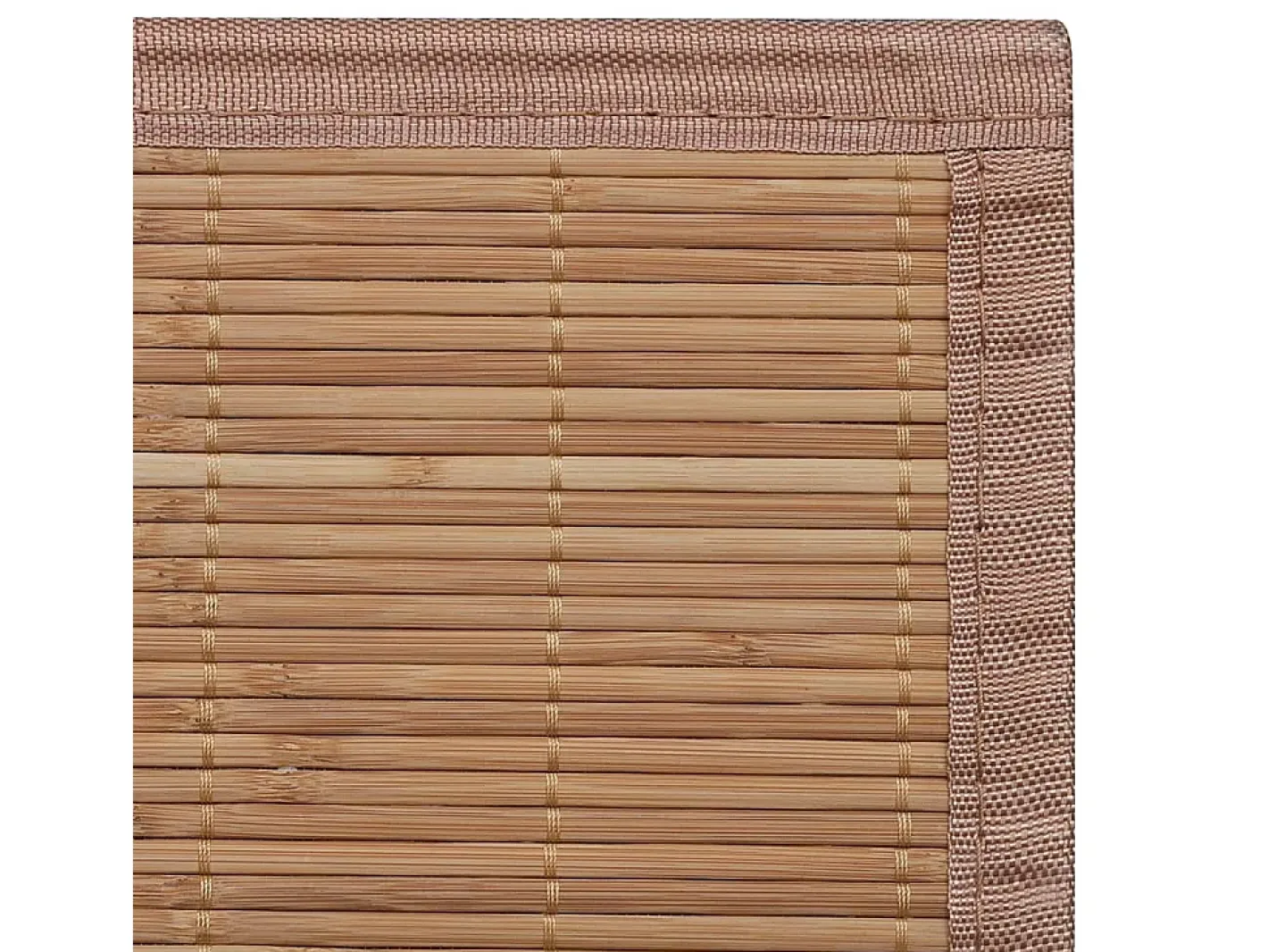 Clearance Garden Furniture Noisiel Alfombra rectangular de bambú marrón 80 x 300 cm Marru00f3n