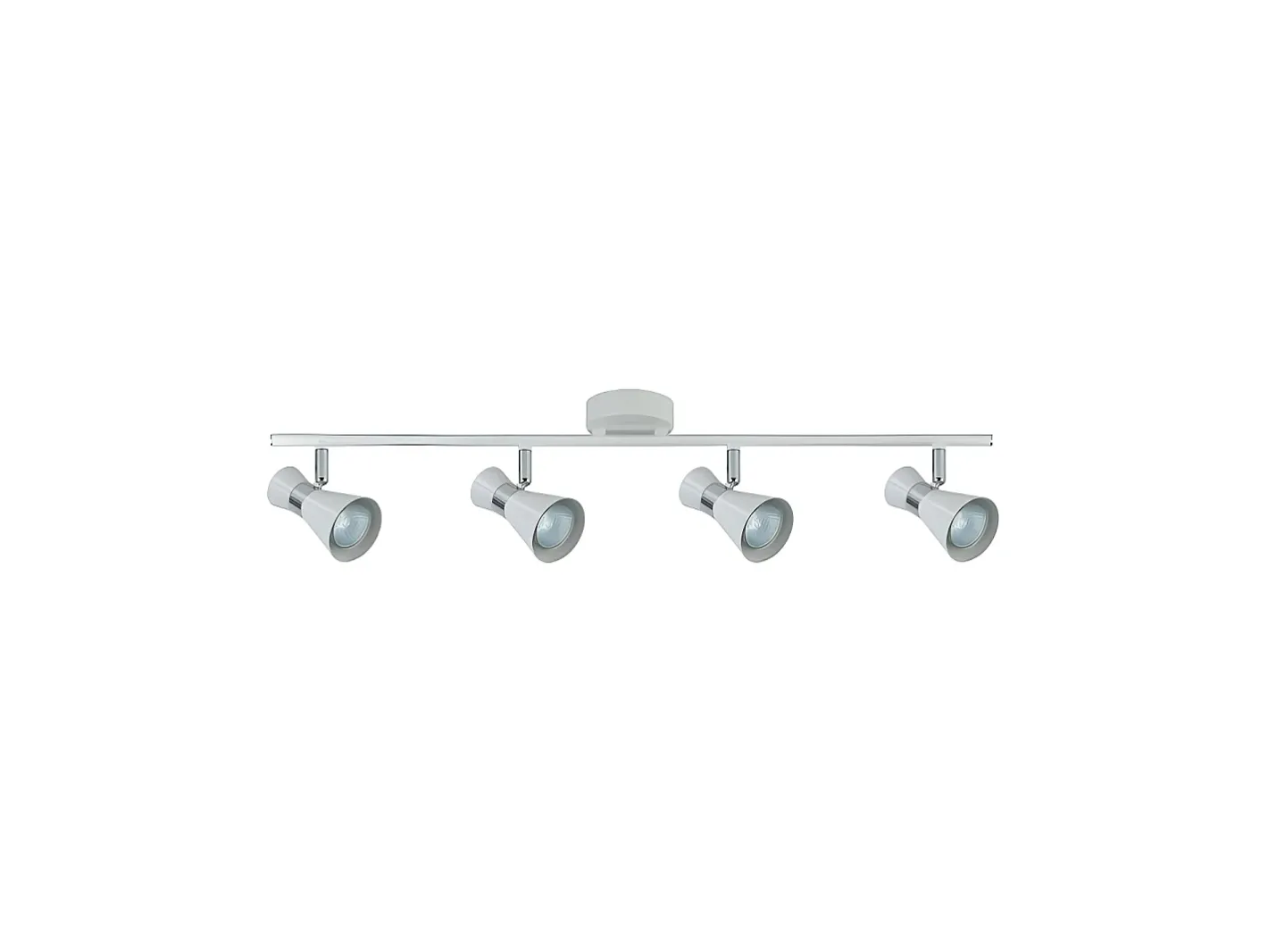AKUNADECOR Plafón-Novedad Regleta Maximo 4 Focos Para Baño, -cromo Blanco