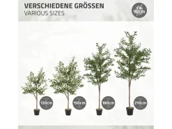ML-DESIGN Planta Artificial-Olivo artificial Plantas artificiales Árbol artificial Planta artificial en mace Verde