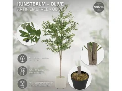 Discount ML-DESIGN Olivo artificial Plantas artificiales Árbol artificial Planta artificial en mace Verde