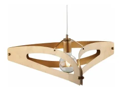 Online Onyx - Lámpara colgante negra y latón bruñido con difusor láser, cable ajustable y 1 luz dorada Dorado