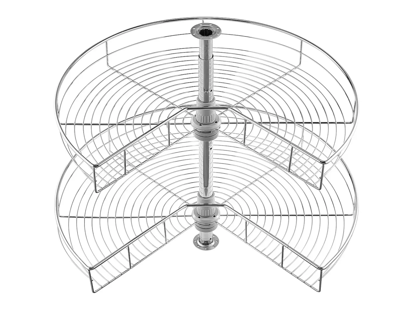 Organizador de Esquina SucceBuy en Forma de L, 71 cm, Transforme el Espacio de Almacenamiento de la Cocina Plateado Best
