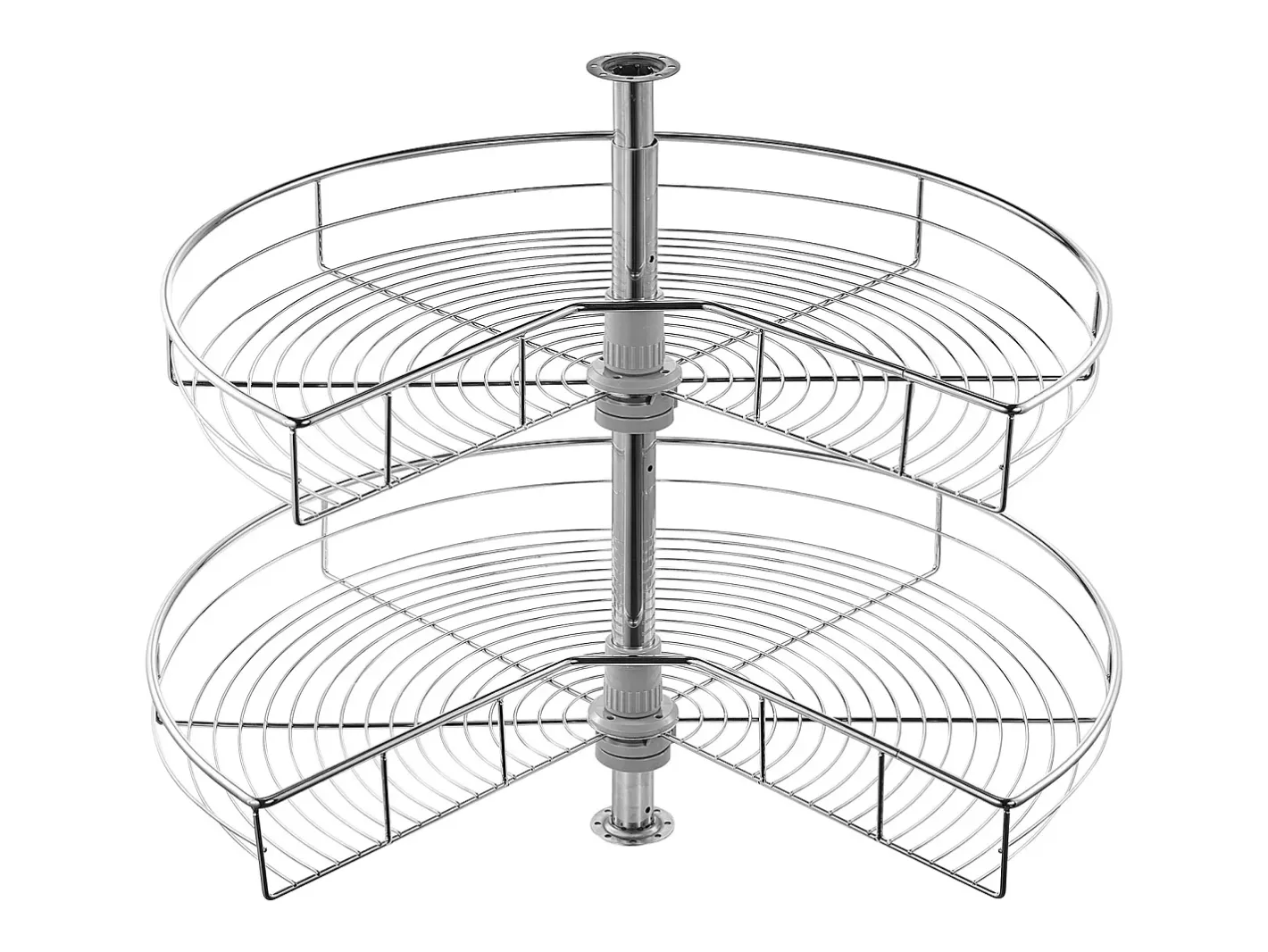 Organizador de Esquina SucceBuy en Forma de L, 71 cm, Transforme el Espacio de Almacenamiento de la Cocina Plateado Best