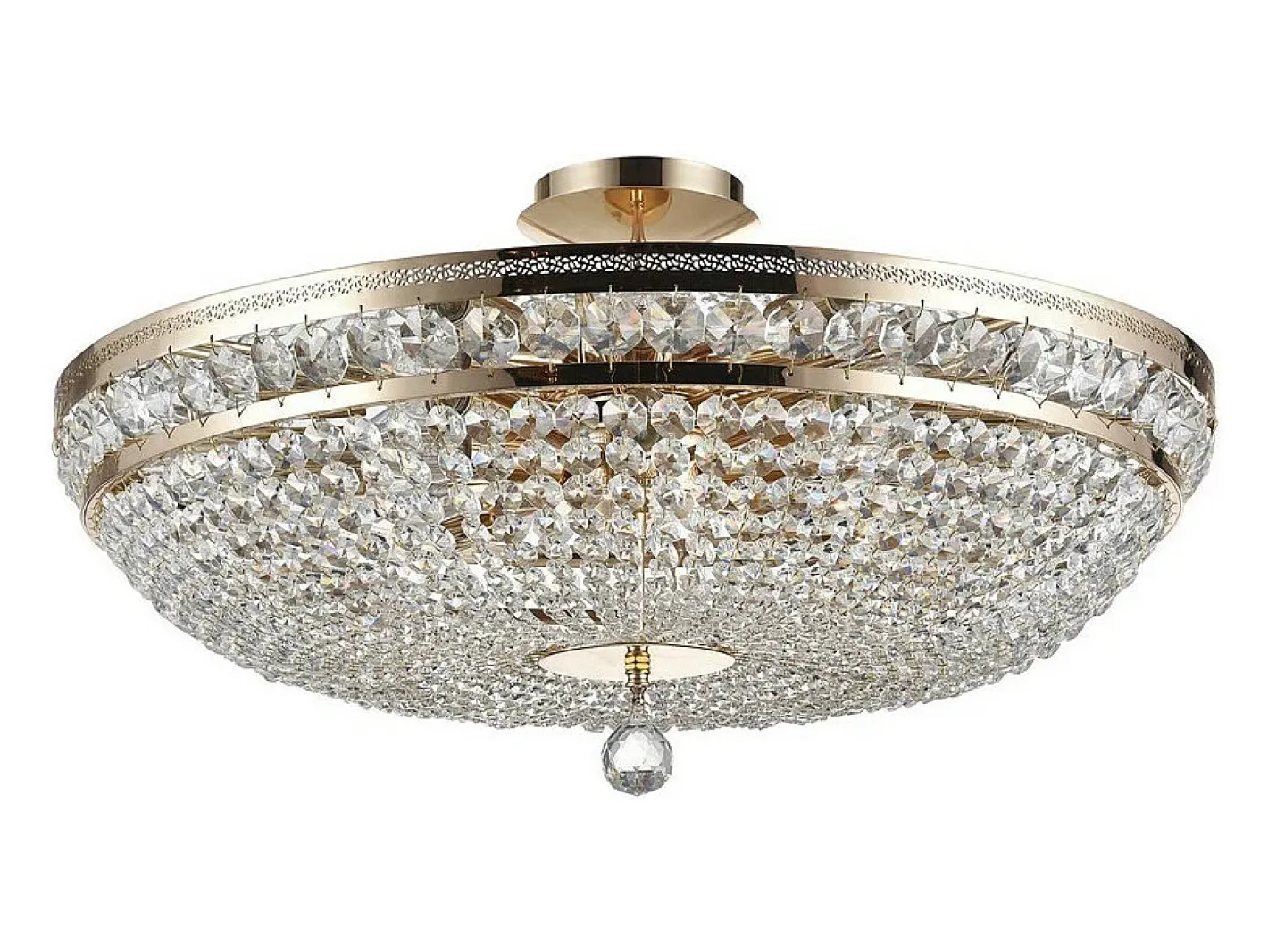 Best Maytoni Ottilia Lámpara de Techo Semi Empotrada Oro & Cristal, 12 Luces, E14 Dorado
