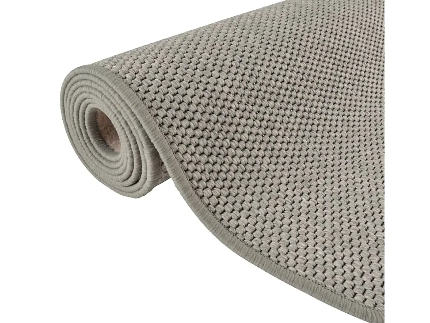 Best Garden Furniture Overijse Alfombra de pasillo con aspecto de sisal plateada 80x300 cm Plateado