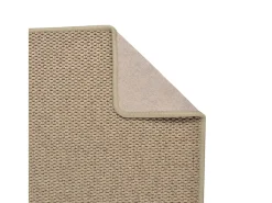 Garden Furniture Overijse Alfombra de pasillo con aspecto de sisal color arena 80x250 cm Marru00f3n Best