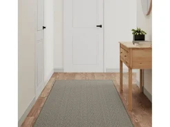 Garden Furniture Overijse Alfombra de pasillo con aspecto de sisal plateada 80x150 cm Plateado Clearance