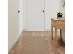 Online Garden Furniture Overijse Alfombra de pasillo con aspecto de sisal color arena 50x250 cm Marru00f3n