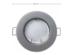 Best 7H SEVENON Pack 3 Focos LED Empotrables Redondos GU10 7W 525lm Ø7cm Aluminio 7hSevenOn Gris