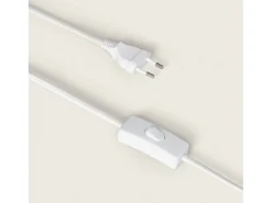 Ledkia Lámpara De Mesa-Pack de 2 Lámparas de Mesa Cerámica y Tela Argua Marfil
