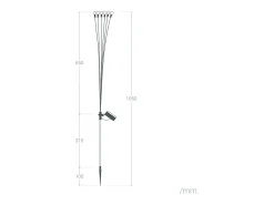 Ledkia Pack de 2 Pinchos LED Solar Exterior LightningBug 3000K Blanco Cálido Multicolor Best