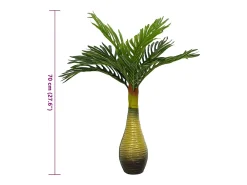 Palmera artificial 9 hojas 70 cm Verde Best