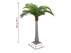 Online Palmera artificial 15 hojas 200 cm Verde