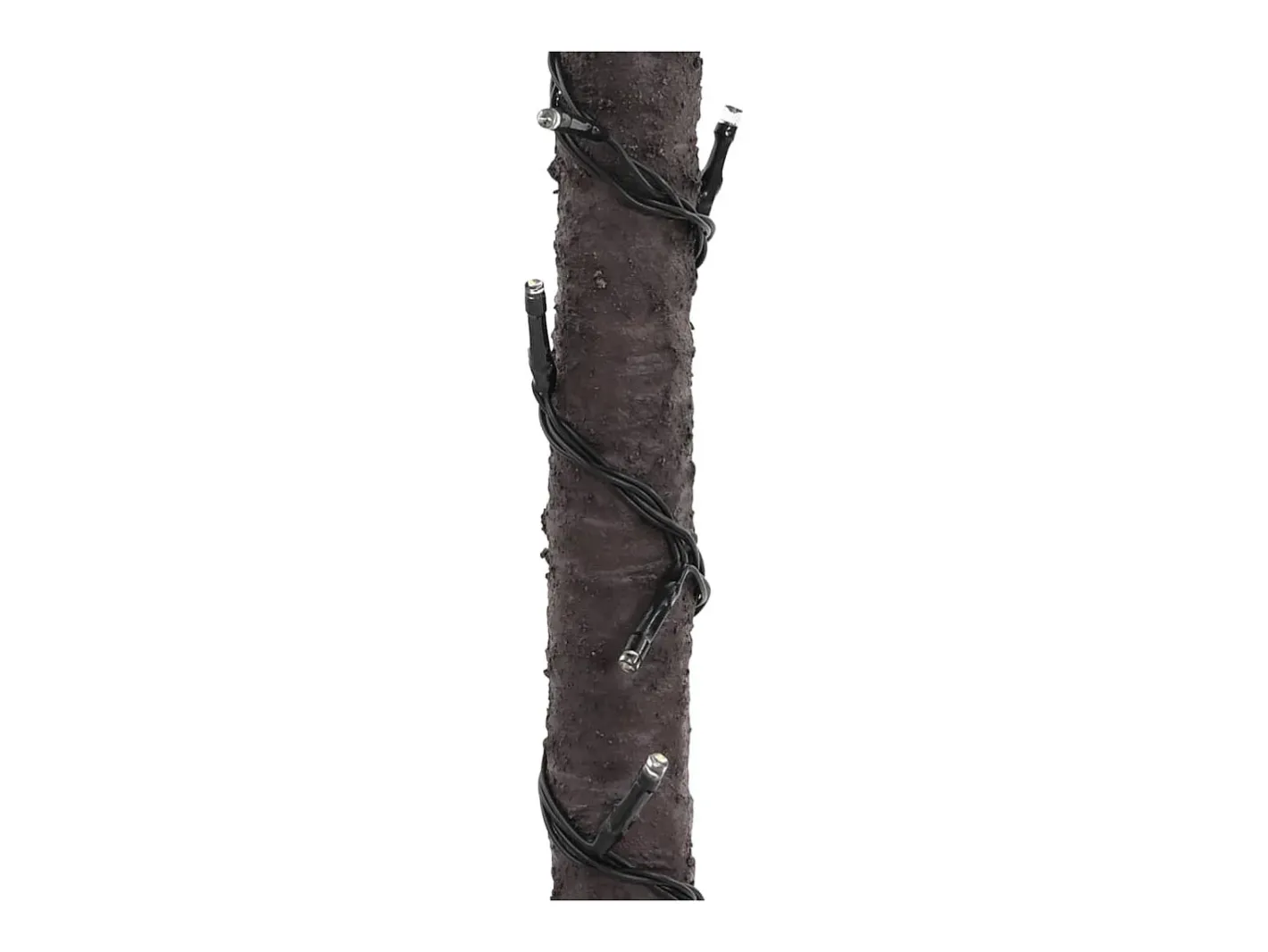 vidaxl Iluminación Exterior-Palmera artificial con 252 LED blanco cálido 400 cm Verde