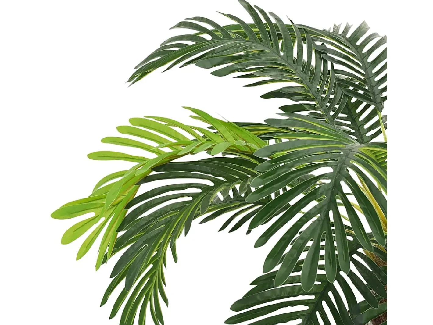 Planta Artificial-Palmera Cycas Artificial con Maceta de 90 cm Verde