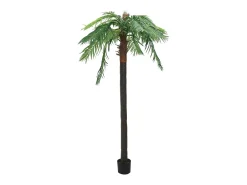Planta Artificial-Palmera fénix artificial con macetero 305 cm ES921927 Verde