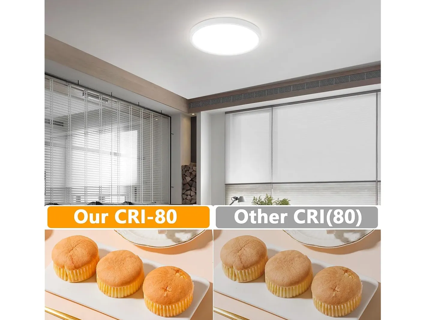 Discount NETTLIFE Panel LED de techo , iluminación plana IP44, resistente a salpicaduras, frío, 15 W Blanco