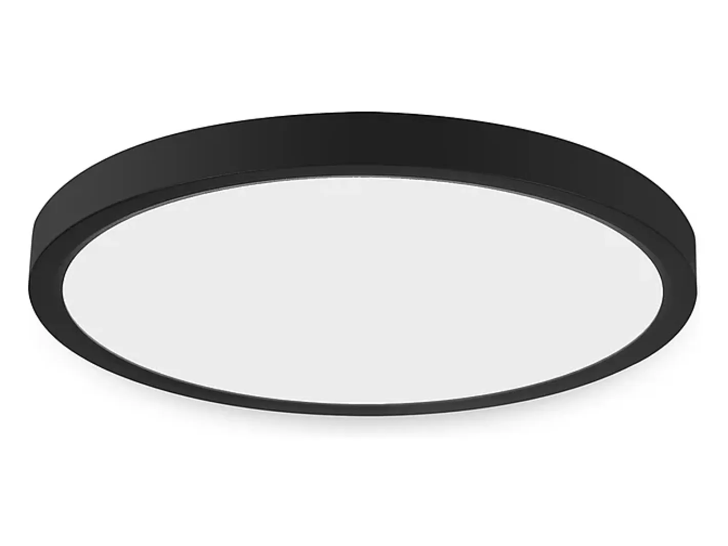 NETTLIFE Plafón-Panel LED , lámpara de techo redonda negra plana, iluminación de techo IP44 LED blanco neutro Negro